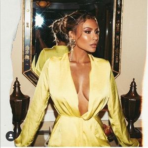 Yellow mini dress by Naked Wardrobe